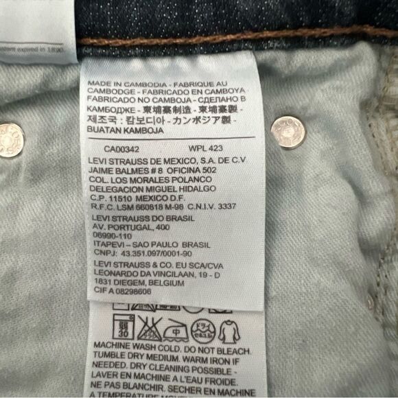 Levi's 514 Mens Jeans Size 30x30 Blue Denim Classic Straight Leg Cotton Red Tab - Picture 8 of 14